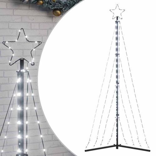 LED коледна елха 339 светодиода студено бяло 187 см