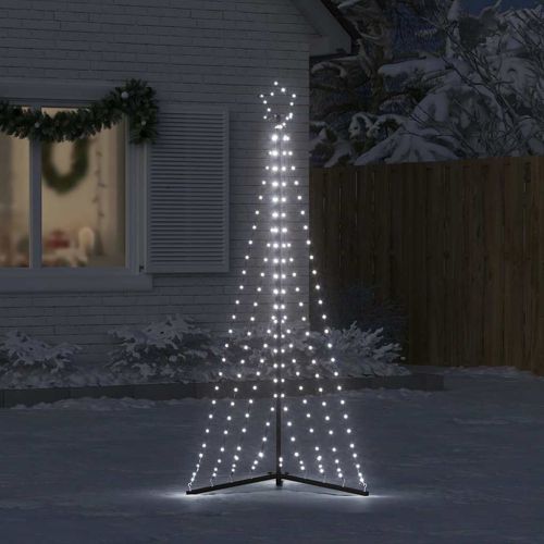 LED коледна елха 339 светодиода студено бяло 187 см