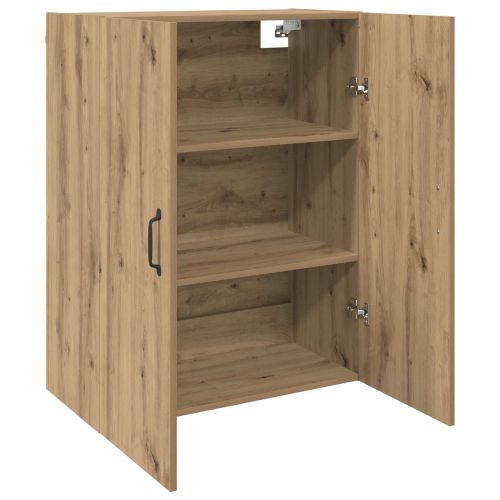 Стенно шкафче 2 бр. Дъб 69,5 x 34 x 90 см Инженерна дървесина