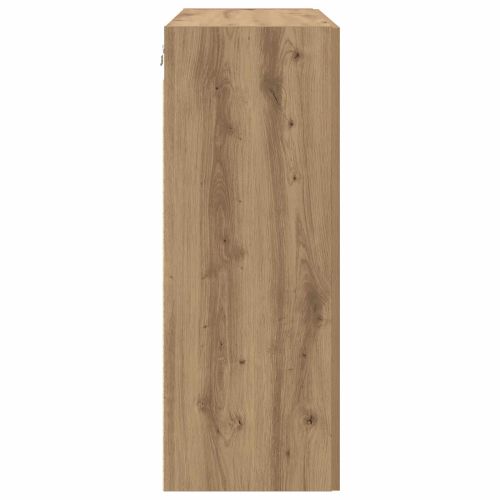 Стенно шкафче 2 бр. Дъб 69,5 x 34 x 90 см Инженерна дървесина