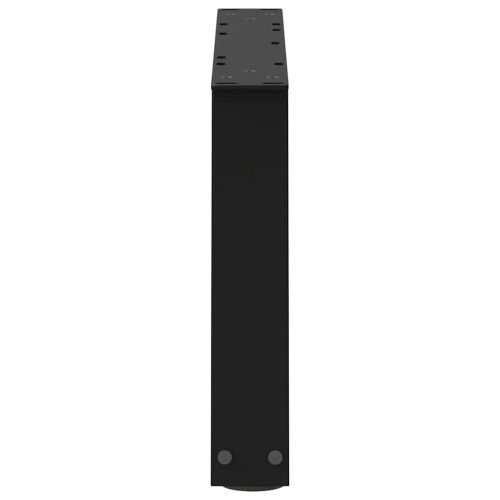 Крака за масичка за кафе, V-образни, 2 бр., черни, 60 x (30-31,3) см, стомана