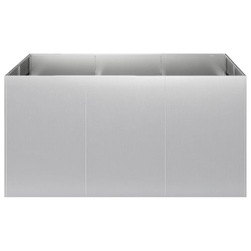Градинска саксия Сребристо 120 x 80 x 60 см Поцинкована стомана