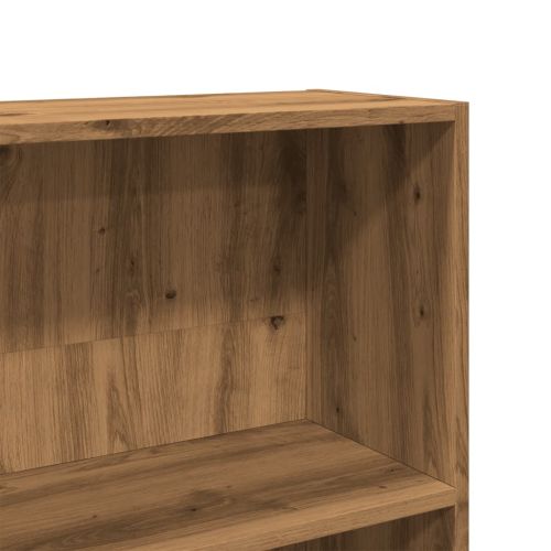 Библиотека, дъб артизан, 80x24x143 см, инженерно дърво