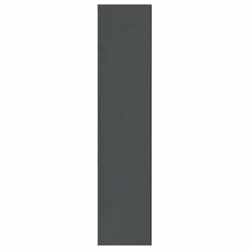 Шкаф с огледало за баня, 60x15x75 см, МДФ, сив гланц