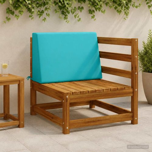 Задна възглавница SOEST 100% полиестер Тюркоаз 60 x 20 x 40 cm