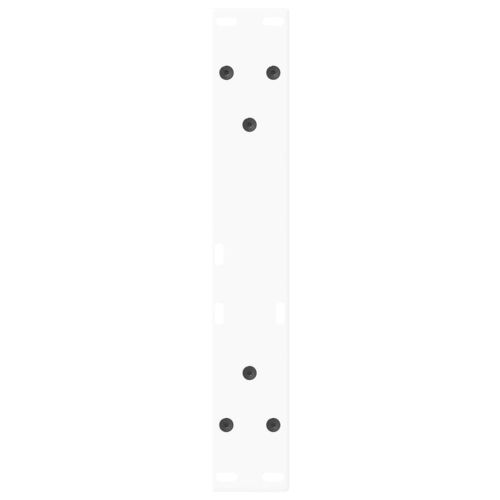 Крака за масичка за кафе, V-образни, 2 бр., бели, 30 x (30-31,3) см, стомана