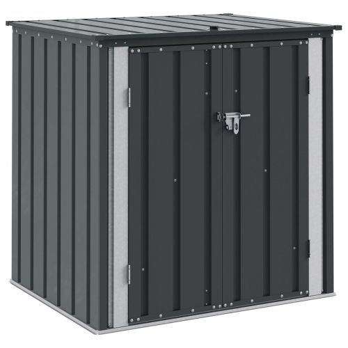 Кутия за съхранение в градината Черно 101,5 x 82 x 100 см