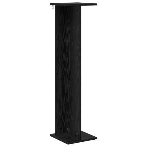 Стойка за растения Черен дъб 25 x 25,5 x 100,5 см