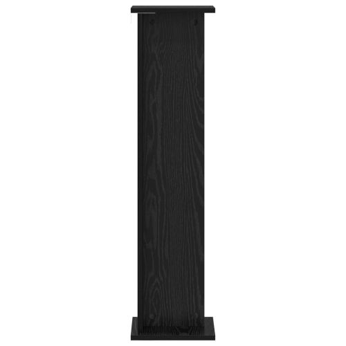 Стойка за растения Черен дъб 25 x 25,5 x 100,5 см