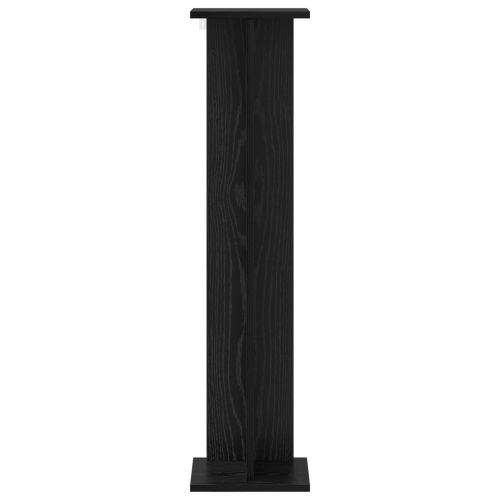Стойка за растения Черен дъб 25 x 25,5 x 100,5 см