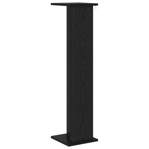 Стойка за растения Черен дъб 25 x 25,5 x 100,5 см