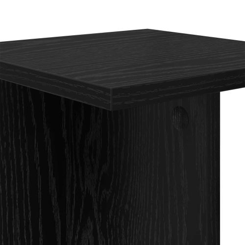 Стойка за растения Черен дъб 25 x 25,5 x 100,5 см