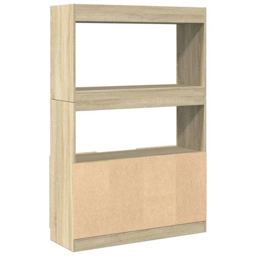 Висок шкаф, сонома дъб, 92x33x140 см, инженерно дърво