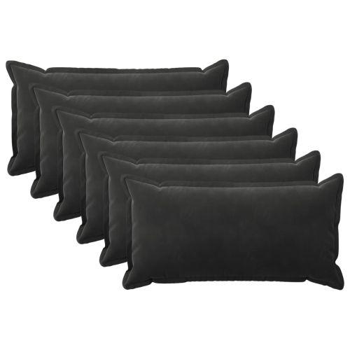Калъфка за възглавница 6 pcs HOUTEN Черно 40 x 70 cm Кадифе