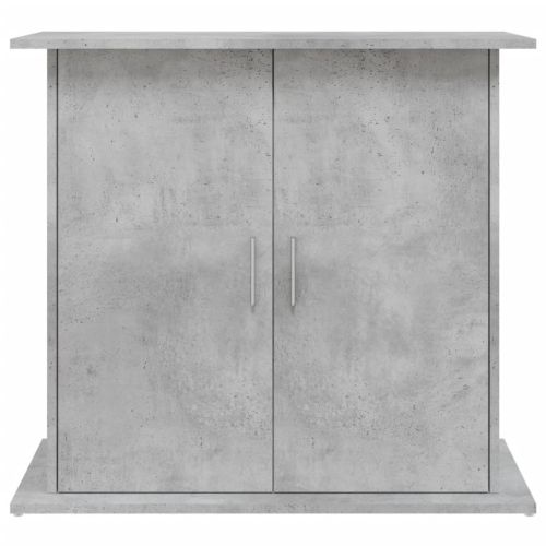 Стойка за аквариум, бетонна, сива, 81x36x73 см, инженерно дърво