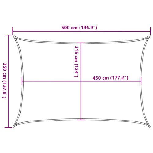 Платно-сенник, 160 г/м², правоъгълно, жълт, 3,5x5 м, HDPE