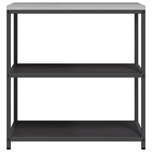 Кухненска рафтова единица HATTEM Черно 90 x 50 x 92 см Стомана