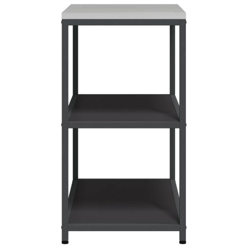 Кухненска рафтова единица HATTEM Черно 90 x 50 x 92 см Стомана