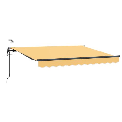 Прибираща се тента Пясък 500 × 350 cm Полиестер