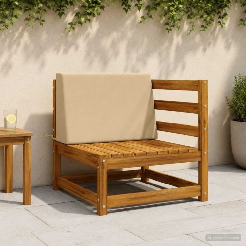 Задна възглавница SOEST 100% полиестер Бежово 60 x 20 x 40 cm
