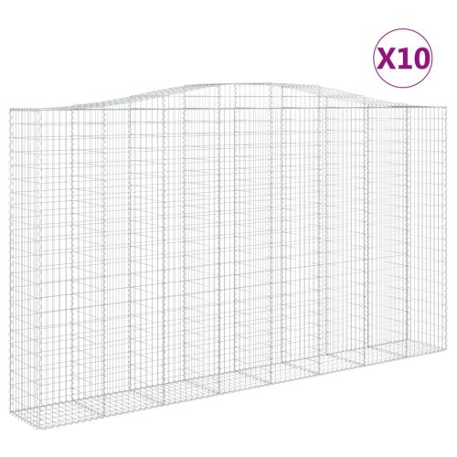 Габиони кошници арка 10 бр 400x50x220/240 см поцинковано желязо
