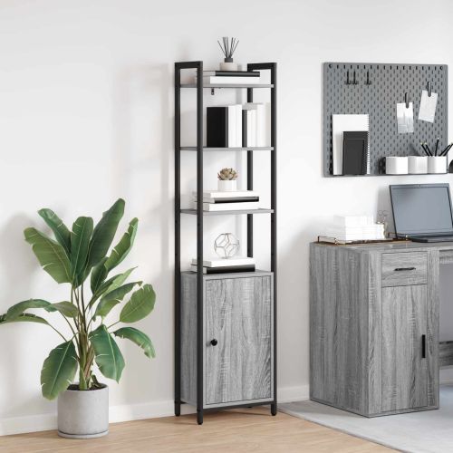 Шкаф за книги 6 нива 40 x 24 x 161 см Инженерна дървесина