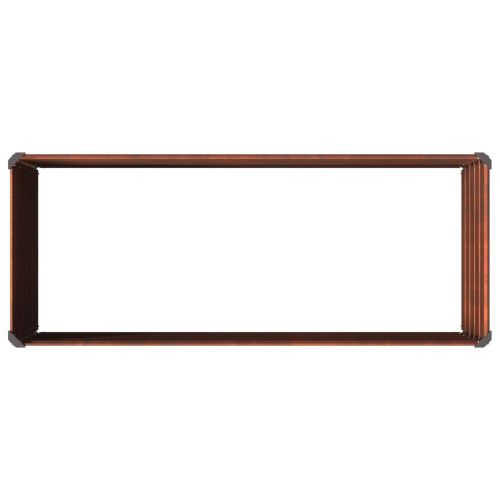Вдигната леха за градина Ръждясало 100 x 40 x 55 cm картон