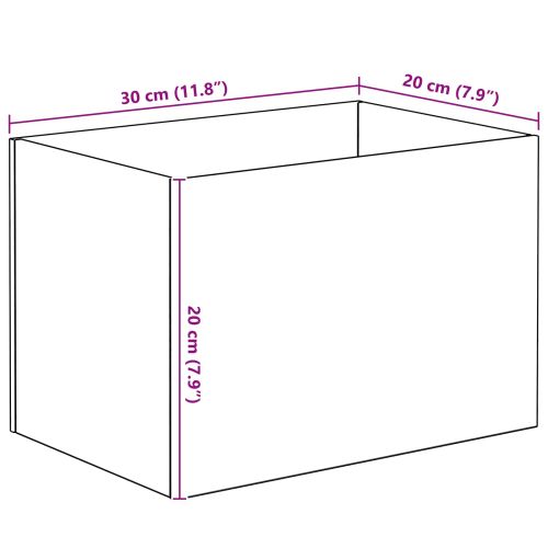 Аквариум със съхранение Прозрачен 30 x 20 x 20 см Стъкло
