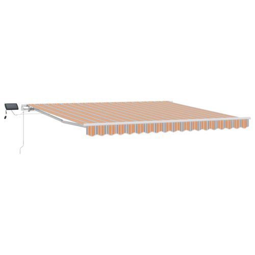 Прибираща се тента Многоцветен 400 × 300 cm Тъкан и алуминий
