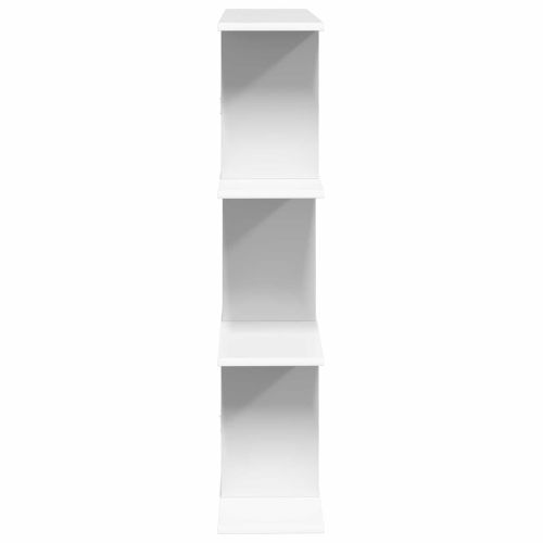 Стенен рафт Бяло 80 x 20 x 96 см Инженерна дървесина