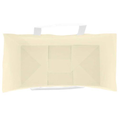 Хартиени торбички 50 бр с дръжки жълти 32x17x25 см