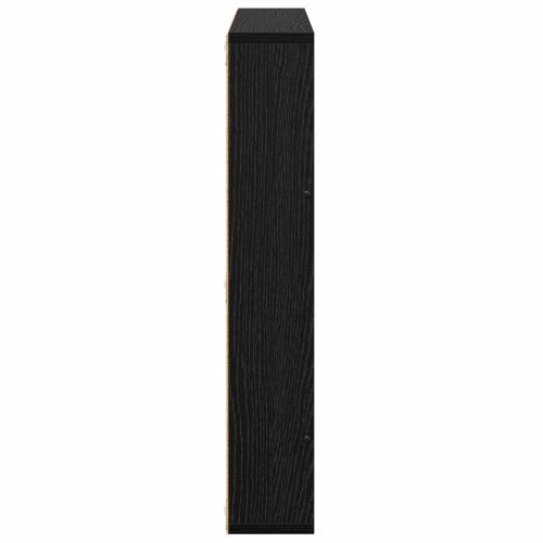Етажерка за списания с рафт 2 бр. Черния дъб 60 x 12 x 70 см