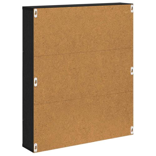 Етажерка за списания с рафт 2 бр. Черния дъб 60 x 12 x 70 см