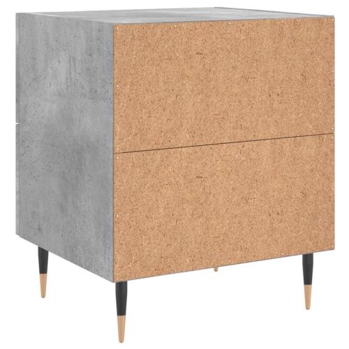 Нощни шкафчета 2 бр бетонно сиво 40x35x47,5 см инженерно дърво