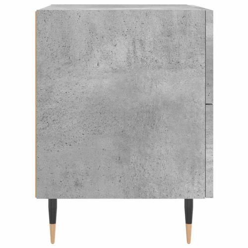 Нощни шкафчета 2 бр бетонно сиво 40x35x47,5 см инженерно дърво