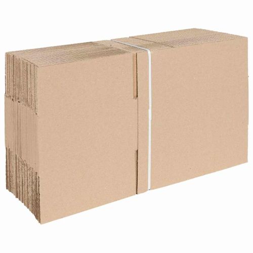 Сгъваема кутия 50 бр. Естествен 25 x 17,5 x 10 см Картон