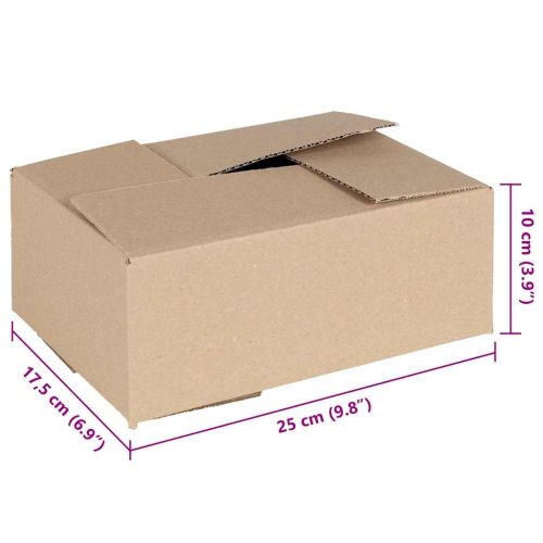 Сгъваема кутия 50 бр. Естествен 25 x 17,5 x 10 см Картон