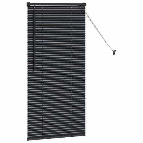 Венецианска щора Черно 60 x 2,5 x 130 см 25 мм Алуминий