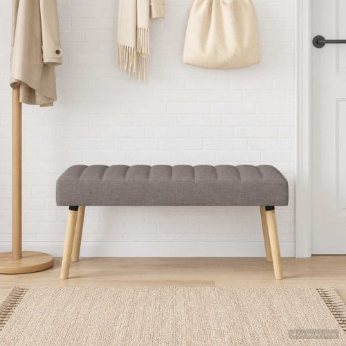 Пейка с канали Таупе 110 x 40 x 46 cm Текстил