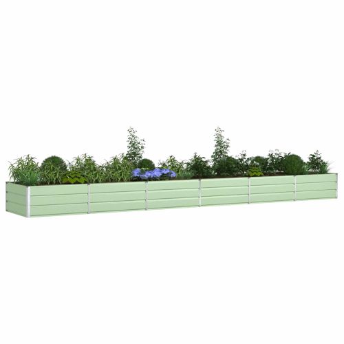 Кашпа Пастелно зелено 580 x 100 x 45 см Поцинкована стомана