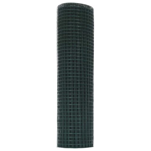 Заварена мрежа ограда 2500 x 40 см Зелен