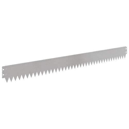 Ограда за трева 50 бр. 103 x 10 см Stainless Steel Сребристо
