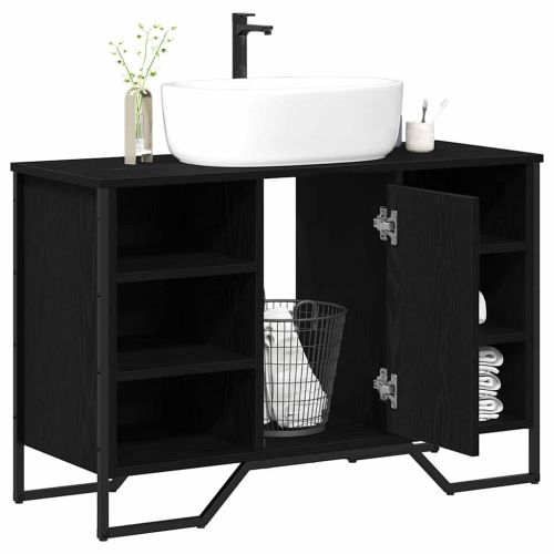 Шкаф за мивка в баня Черния дъб 91 x 35 x 60 см