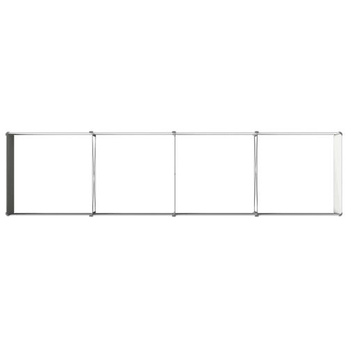 Вдигната леха за градина Сиво 320 x 80 x 55 см