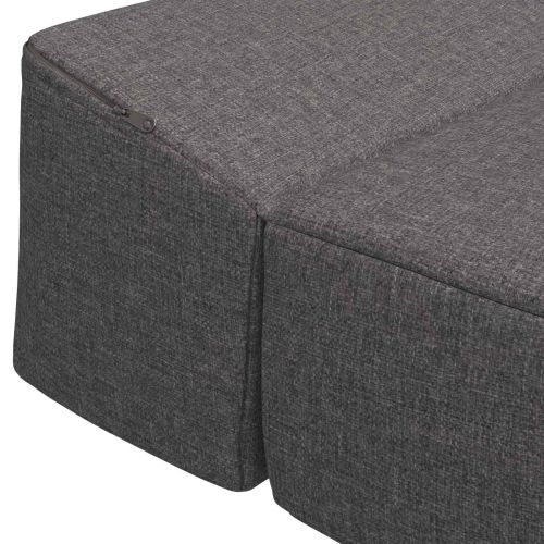 Сгъваем диван легло Светлосиво 70 x 60 x 63 cm Текстил