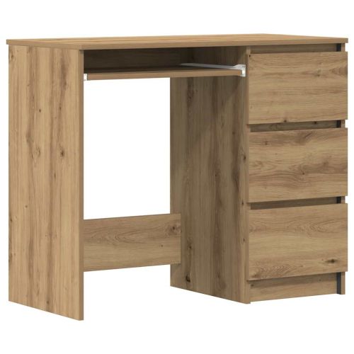 Бюро, дъб артизан, 90x45x76 см, инженерно дърво