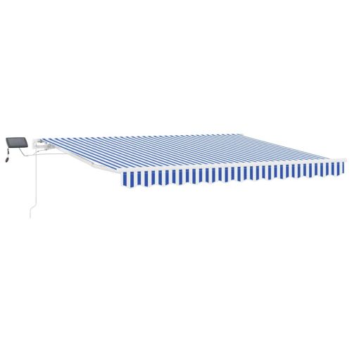 Прибираща се тента Синьо и бяло 350 x 250 cm