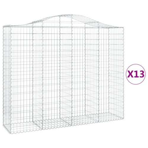 Габионни кошници арка 13 бр 200x50x160/180см поцинковано желязо