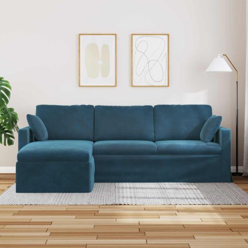 Диван Синьо 228 x 134 x 80 см Кадифе