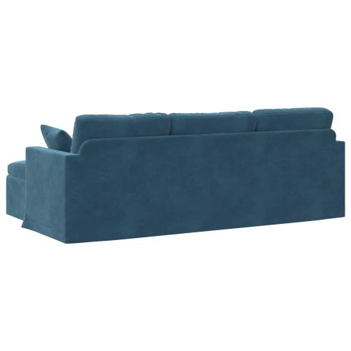 Диван Синьо 228 x 134 x 80 см Кадифе